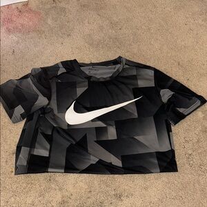 Nike Dri-FIT Gray and Black Tee XL